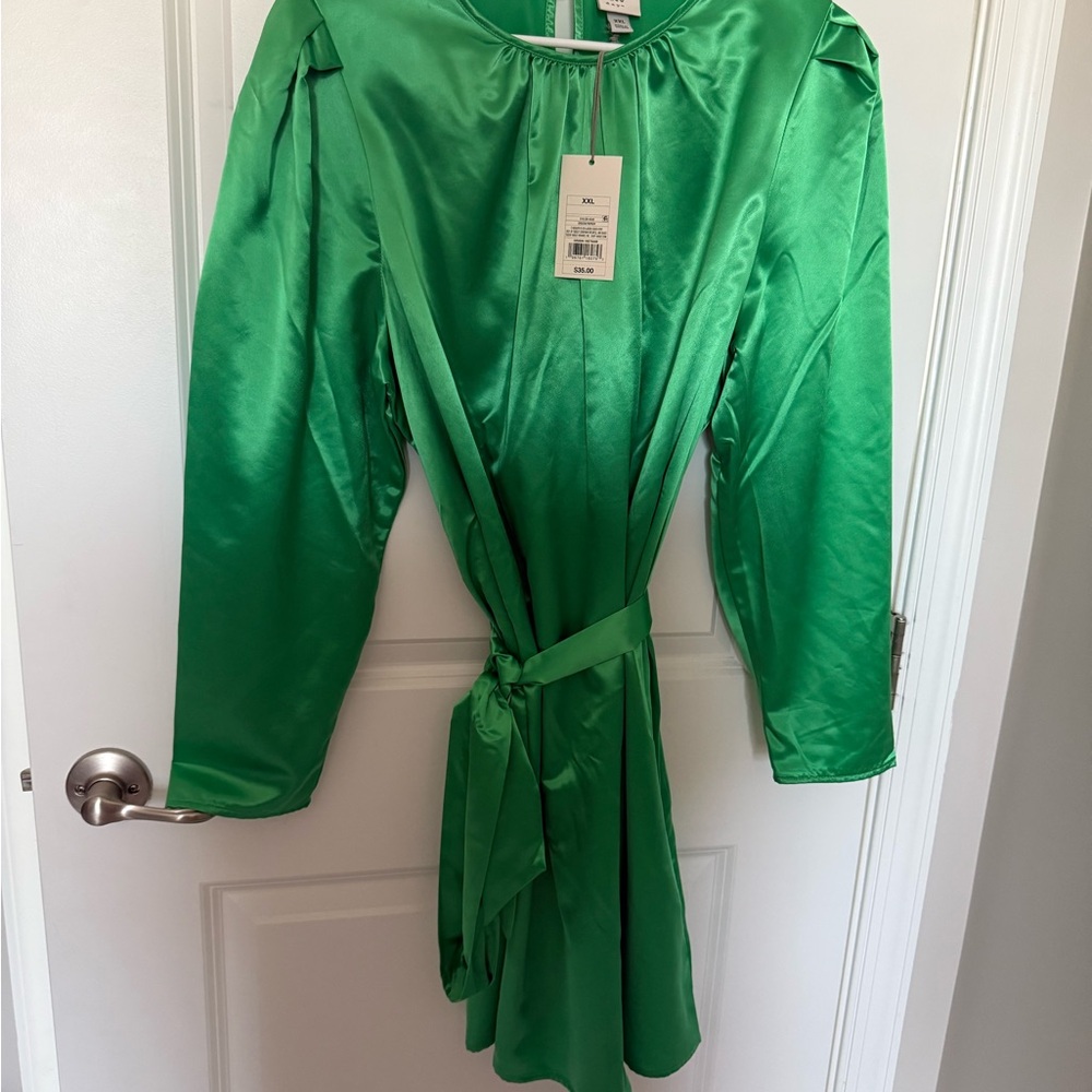 A New Day Vibrant Green Dress